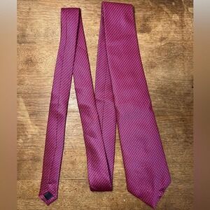 Vintage 80s tie-Kailong 100% silk funky crosshatch blue red, chic maximalist